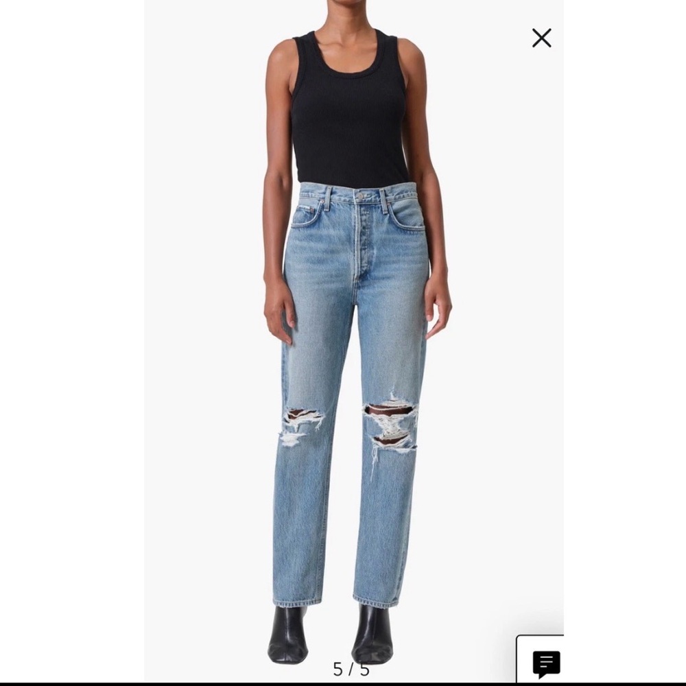AGOLDE
90s Pinch Waist High Rise Straight Jeans